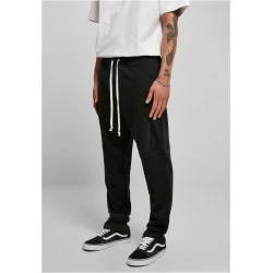 Мъжко спортно долнище в черен цвят Low Crotch Sweatpants