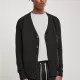 Мъжка жилетка в черен цвят Fine Cardigan