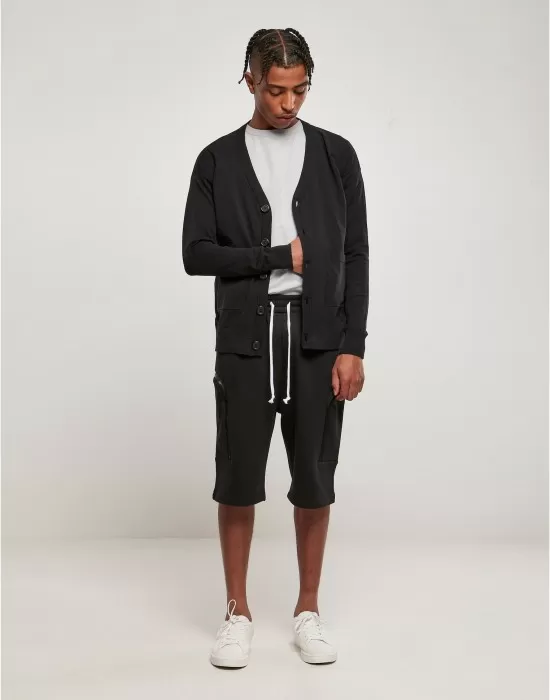 Мъжка жилетка в черен цвят Fine Cardigan