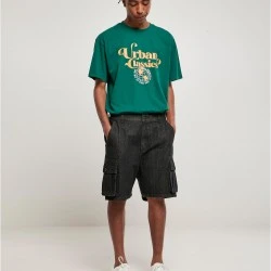 Мъжки дънкови гащи в черен цвят Denim Cargo Shorts