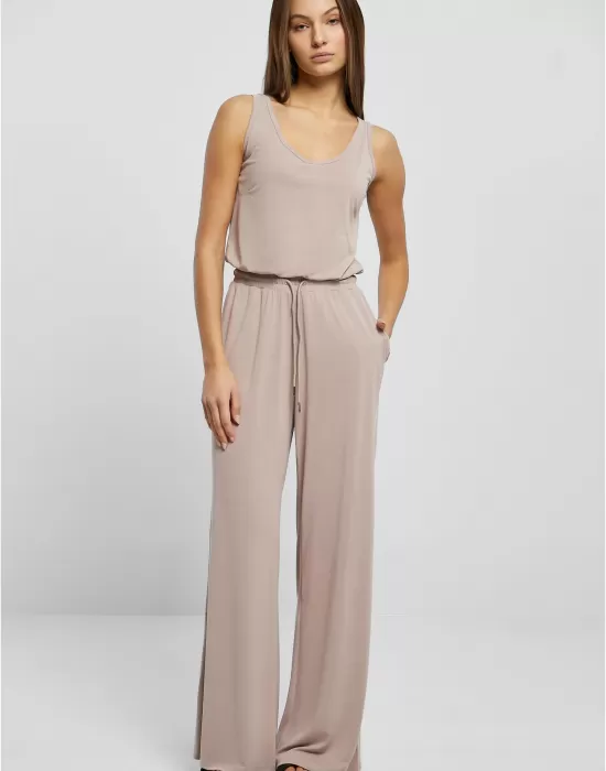 Дамски гащеризон в светлосив цвят Urban Classics Modal Jumpsuit, Жени - Hoodstyle.bg