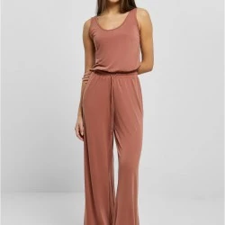 Дамски гащеризон в цвят праскова Urban Classics Modal Jumpsuit