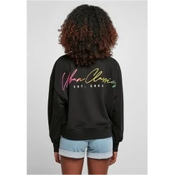 Дамска блуза в черно Urban Classics Oversized Rainbow