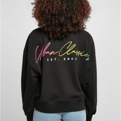 Дамска блуза в черно Urban Classics Oversized Rainbow