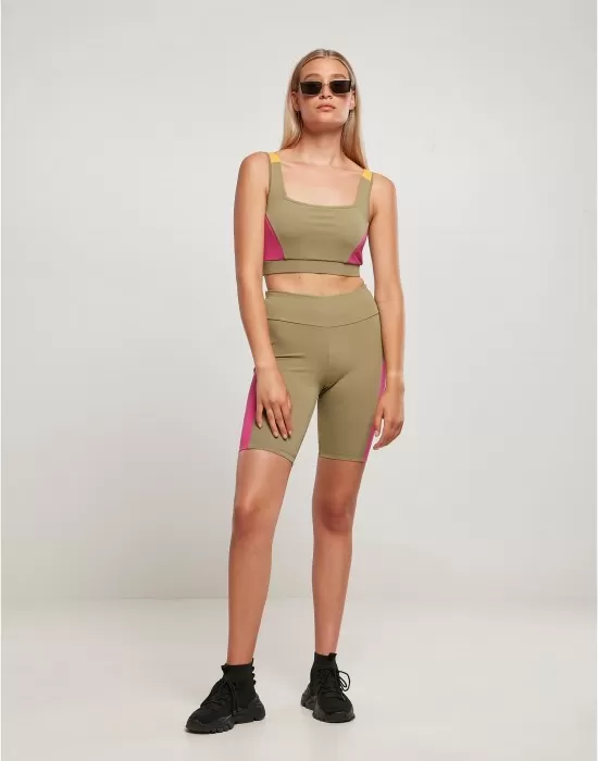 Спортен сутиен в каки цвят Urban Classics, Жени - Hoodstyle.bg