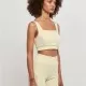 Спортен сутиен в светло жълт цвят Urban Classics, Жени - Hoodstyle.bg