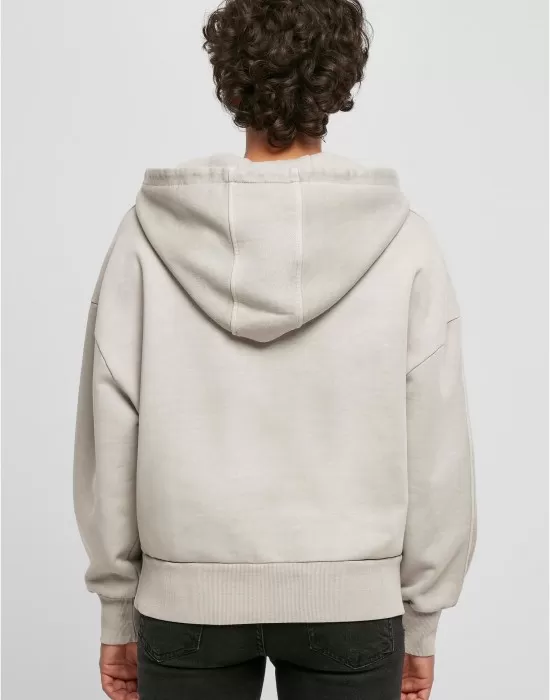 Дамски суичър с качулка в светлосив цвят Urban Classics Terry Hoody, Суичъри - Hoodstyle.bg