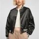 Дамско късо колежанско яке в черен цвят Ladies Jacket, Якета - Hoodstyle.bg