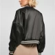 Дамско късо колежанско яке в черен цвят Ladies Jacket, Якета - Hoodstyle.bg