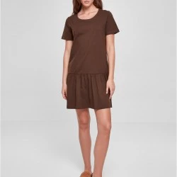 Дамска рокля в кафяв цвят Urban Classics Dress