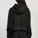 Дамски къс суичър с качулка в черен цвят Urban Classics Hoody, Суичъри - Hoodstyle.bg