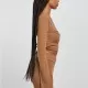 Дамска блуза в бежов цвят Urban Classics Rib Wrapped Longsleeve, Блузи - Hoodstyle.bg