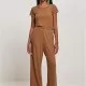 Дамски гащеризон в кафяв цвят Urban Classics Ladies Jumpsuit, Жени - Hoodstyle.bg