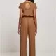 Дамски гащеризон в кафяв цвят Urban Classics Ladies Jumpsuit, Жени - Hoodstyle.bg