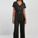 Дамски дълъг сатенен гащеризон в черен цвят Urban Classics Satin Jumpsuit, Жени - Hoodstyle.bg