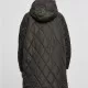 Дамско дълго яке с качулка в черен цвят Urban Classics Hooded Coat, Якета - Hoodstyle.bg