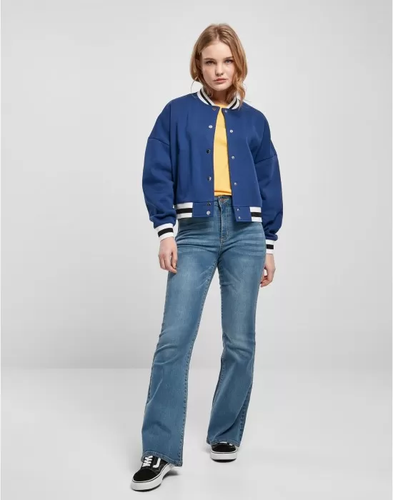 Дамско колежанско яке в син цвят Urban Classics College Jacket, Якета - Hoodstyle.bg
