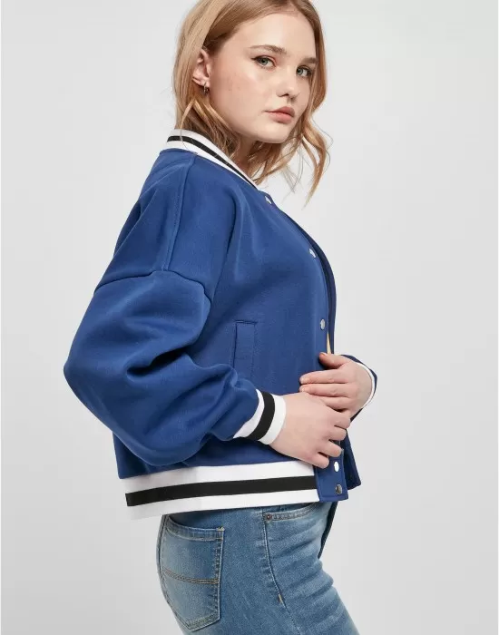 Дамско колежанско яке в син цвят Urban Classics College Jacket, Якета - Hoodstyle.bg