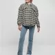 Дамска пухкава риза в черно и бяло Urban Classics  AOP Sherpa Overshirt, Жени - Hoodstyle.bg