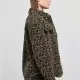 Дамска пухкава риза в леопардов принт Urban Classics  AOP Sherpa Overshirt, Жени - Hoodstyle.bg