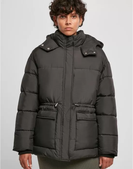 Дамско зимно яке в черен цвят Urban Classics Ladies Jacket, Якета - Hoodstyle.bg