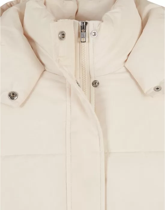 Дамско зимно яке в цвят екрю Urban Classics Ladies Jacket, Якета - Hoodstyle.bg