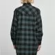 Дамска карирана риза тип рокля Urban Classics Shirt Dress jasper/black, Рокли - Hoodstyle.bg