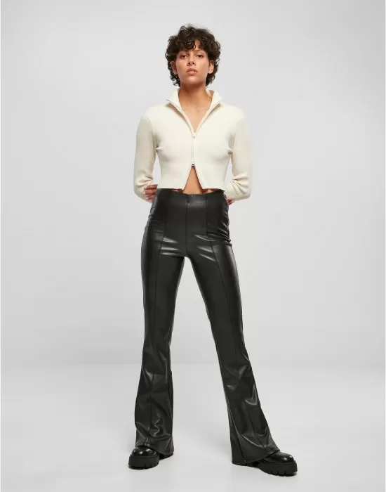 Дамска къса плетена жилетка в цвят екрю Urban Classics, Жилетки - Hoodstyle.bg