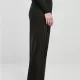 Дамски панталон с широки крачоли в черен цвят Urban Classics Ladies Straight Pants, Панталони - Hoodstyle.bg
