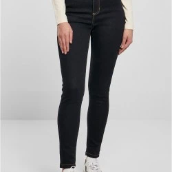 Дамски дънки в тъмносин цвят Urban Classics High Waist Skinny Jeans