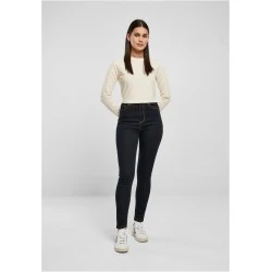 Дамски дънки в тъмносин цвят Urban Classics High Waist Skinny Jeans