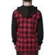 Мъжки кариран суичър Urban Classics blk/red/bl, Суичъри - Hoodstyle.bg