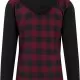 Мъжки кариран суичър Urban Classics blkburgundyblk, Суичъри - Hoodstyle.bg