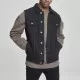 Мъжко дънково яке без ръкави в черно Urban Classics Denim Vest, Якета - Hoodstyle.bg