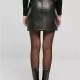 Дамска къса кожена пола в черен цвят Urban Classics Synthetic Skirt, Поли - Hoodstyle.bg
