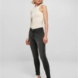 Дамско боди с един ръкав в цвят екрю Urban Classics Asymmetric Body