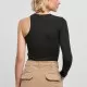 Дамско боди с един ръкав в черен цвят Urban Classics Asymmetric Body, Жени - Hoodstyle.bg