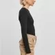 Дамско боди с един ръкав в черен цвят Urban Classics Asymmetric Body, Жени - Hoodstyle.bg