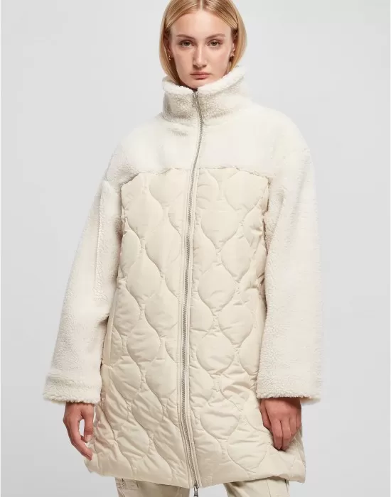 Дамско зимно палто в бял цвят Urban Classics Coat, Якета - Hoodstyle.bg