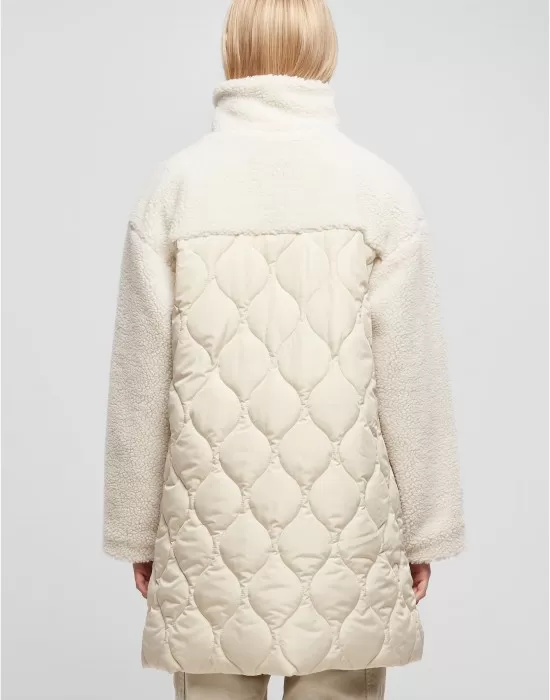 Дамско зимно палто в бял цвят Urban Classics Coat, Якета - Hoodstyle.bg