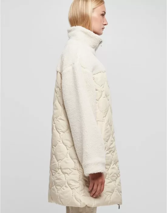 Дамско зимно палто в бял цвят Urban Classics Coat, Якета - Hoodstyle.bg