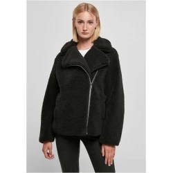 Дамско пухкаво яке в черен цвят Ladies Sherpa Jacket