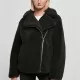 Дамско пухкаво яке в черен цвят Ladies Sherpa Jacket, Якета - Hoodstyle.bg