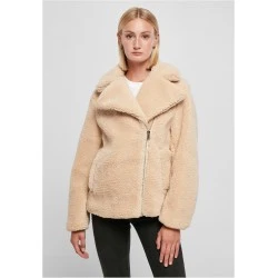 Дамско пухкаво яке в бежов цвят Ladies Sherpa Jacket