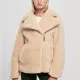 Дамско пухкаво яке в бежов цвят Ladies Sherpa Jacket, Якета - Hoodstyle.bg