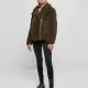Дамско пухкаво яке в цвят маслина Ladies Sherpa Jacket, Якета - Hoodstyle.bg