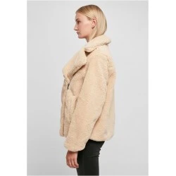 Дамско пухкаво яке в бежов цвят Ladies Sherpa Jacket