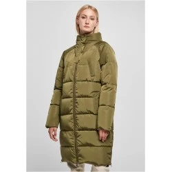 Дамско дълго яке в цвят маслина Urban Classics Puffer Coat