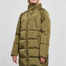 Дамско дълго яке в цвят маслина Urban Classics Puffer Coat