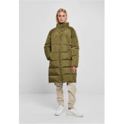 Дамско дълго яке в цвят маслина Urban Classics Puffer Coat